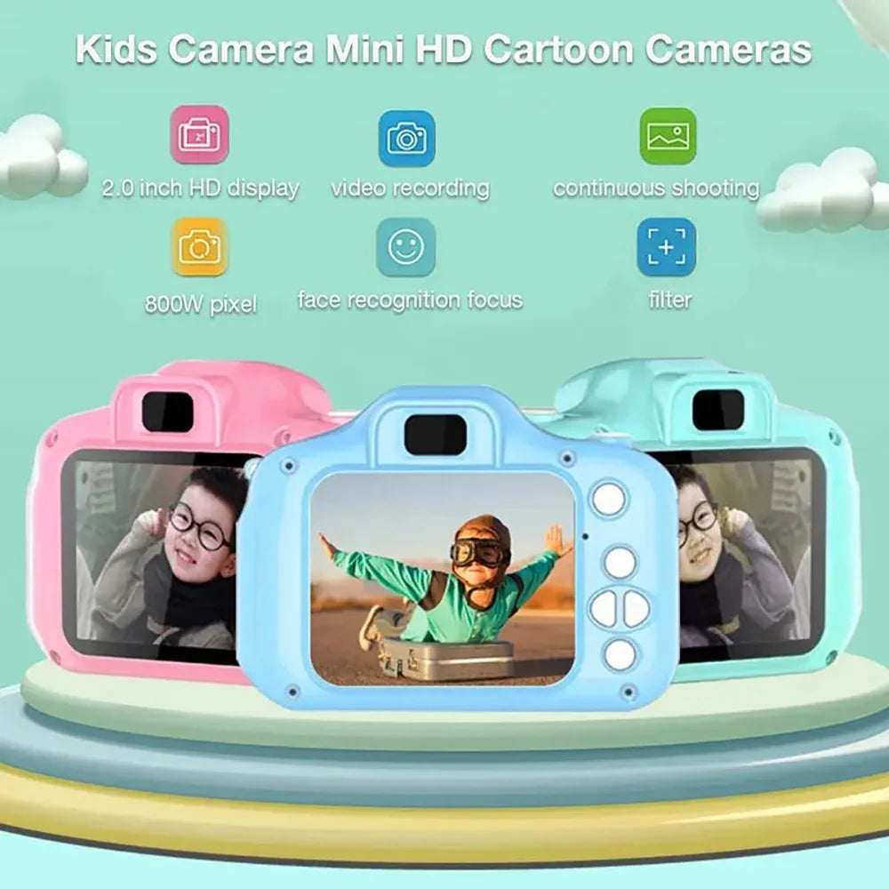 X2 Children Camera HD Mini Digital Kids Camera Can Take Pictures Video Small Camera Photography Children Birthday Gift Kids Toys