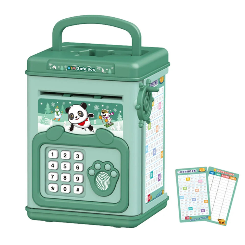 Electronic Bank Safe Box Money Boxes For Children Digital Coins Cash Saving Safe Deposit Safe ATM Machine Toys Kids Gift
