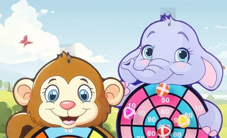 Educational Games Dart Board Stickey Ball Dart Kid Toy Child Montessori Games Indoor Sports for Children Montessori Toys Gift