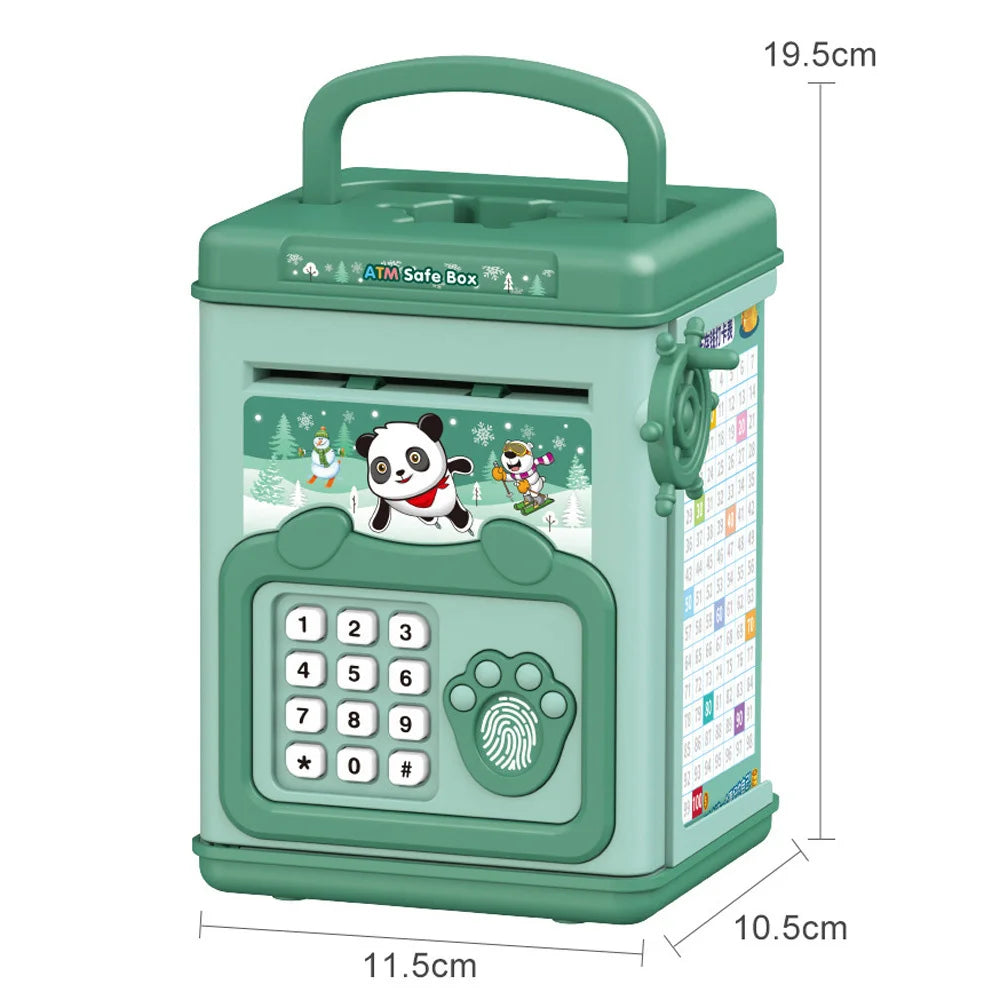 Electronic Bank Safe Box Money Boxes For Children Digital Coins Cash Saving Safe Deposit Safe ATM Machine Toys Kids Gift