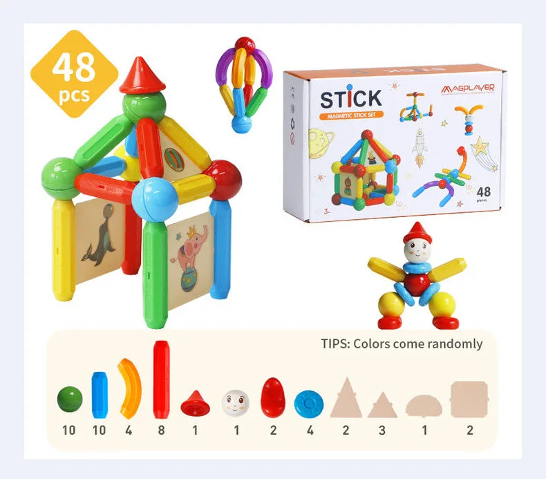 Educational toys magnetic building blocks space imagining magnetic building building kids toys holiday gifts