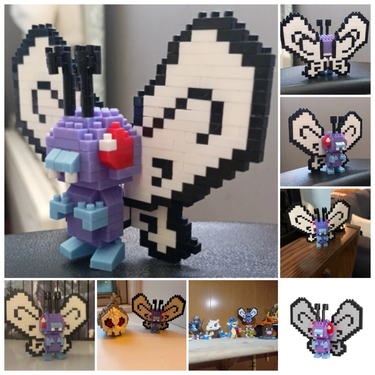 Pokemon 81 Style Pokemon Blocks Building Blocks Kawaii Cartoon Picachu Animal Mini Model Education Game Graphics Pokemon Toys