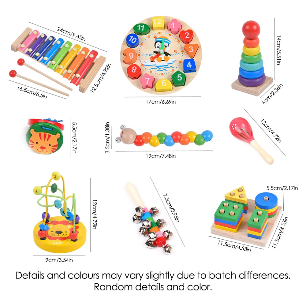 Early Education Educational Toys Montessori Wooden Toys for Boy Girl Gift Kids Development Games Wood Puzzle Learning Toy