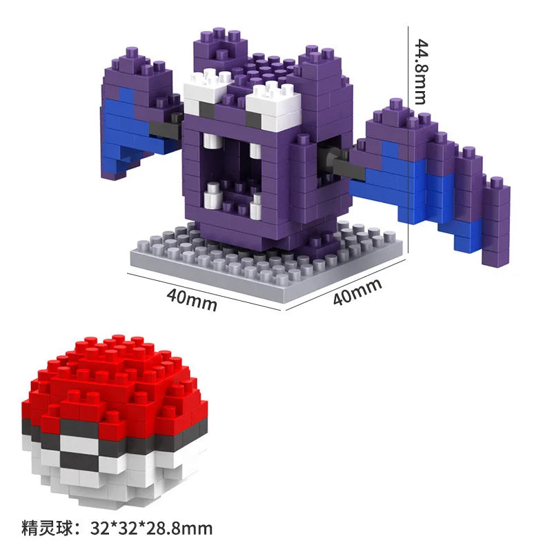 Pokemon 81 Style Pokemon Blocks Building Blocks Kawaii Cartoon Picachu Animal Mini Model Education Game Graphics Pokemon Toys