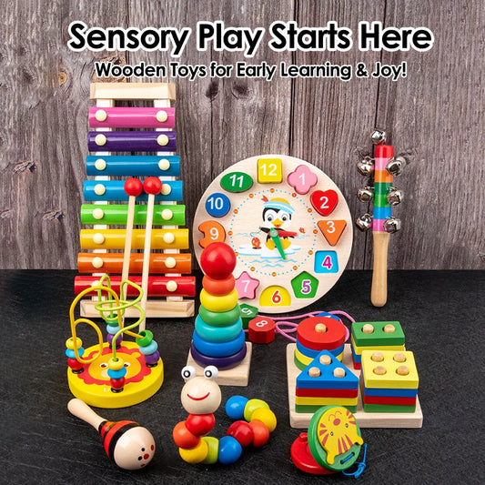 Early Education Educational Toys Montessori Wooden Toys for Boy Girl Gift Kids Development Games Wood Puzzle Learning Toy