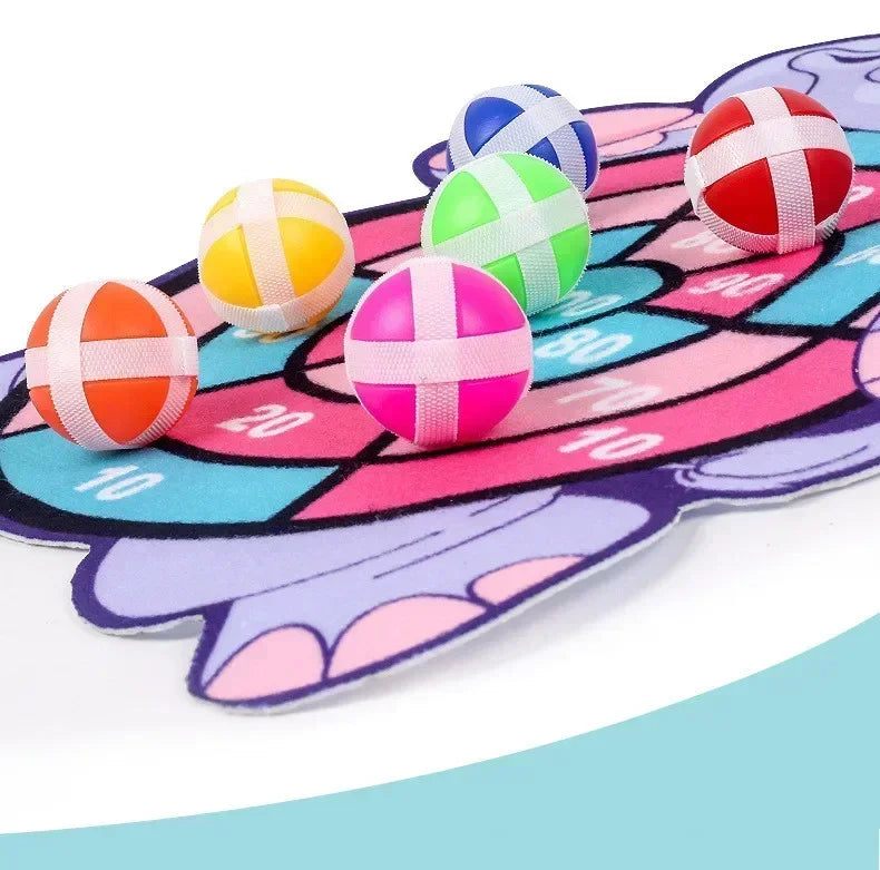 Educational Games Dart Board Stickey Ball Dart Kid Toy Child Montessori Games Indoor Sports for Children Montessori Toys Gift